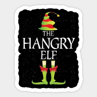 Hangry Elf Family Matching Christmas Group Funny Gift Sticker